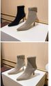Pointed-toe Suede High-heeled Ankle Boots For Women, New Style 2026 Fleece Women's Boots_vogvips.com
