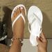 New Simple Real Wallet Toe Flip-flops Female Summer Wear Expensive High-grade Flat Half Slipper Sandals_vogvips.com