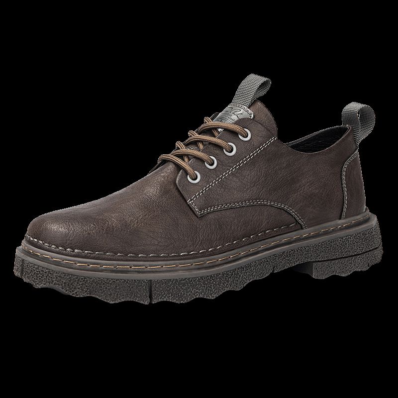 New Leather Spring Men's Shoes High-top Men's Heightening Tooling Martin Boots_vogvips.com
