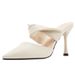 2022 Summer New Women's High Heels, Thin Heel, Small Slip-On, Comfortable Sandals, Large Size, Versatile, Soft, Commuter_vogvips.com