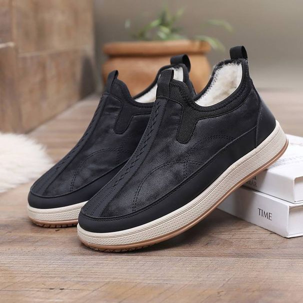 New Winter Cotton Boots For Dad, Anti-slip And Waterproof Cotton Shoes For Middle-aged And Elderly People_vogvips.com