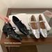 Cameido Women's French Square Toe Mary Jane Flats With Bow Strappy Fairy Style Spring Shoes_vogvips.com