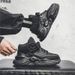 new mid cut men's shoes trendy and versatile fashion thick soled shoes non slip breathable wear resistant shock absorbing casual sports shoes_vogvips.com