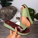 plus Size Platform Slippers for Women Outdoor Wear round Toe Perforated Sole Slingback Design Comfortable Ladies Slippers_vogvips.com