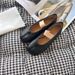High End Split Toe Horseshoe 2025 New Tabi Elastic Ballet Shoes, Leather Shallow Mouth Flat Sole Shoes For Women_vogvips.com