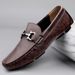 Leather Spring And Summer Casual Men's Shoes, Loafers, Trendy Men's Shoes, Slip-On Comfortable Genuine Leather Lazy Shoe_vogvips.com