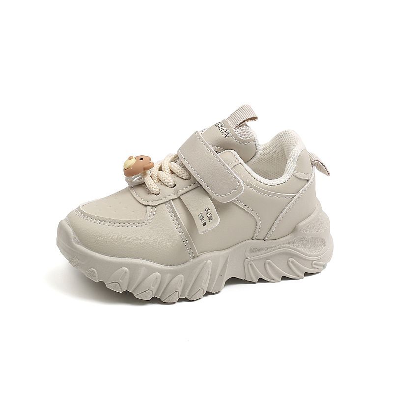 New Boy Daddy Shoes Girl Baby Cartoon Shoes Girl Preppy Little White Shoes_vogvips.com