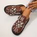 Women's Shoes Retro Half Slippers Thick Soled Rivet One Strap Outer Wear Flat Soled Mules_vogvips.com