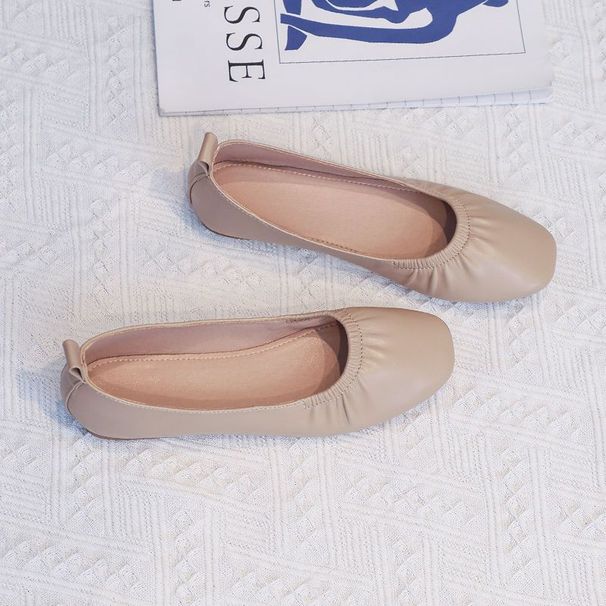 Popular Loafers, New Mary Jane Women's Flat-soled 2025 Soft-soled Granny Shoes, Spring And Summer Soft Leather Shoes_vogvips.com