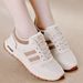 Forrest Gump Women Spring And Autumn Breathable Leather Versatile Casual Sneakers 2025 New Niche Running White Shoes_vogvips.com