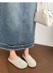 2025 New Model Flat-Toed Half-Slippers For Women, Summer Outdoor Slip-On Half-Slippers, Soft-Soled French-Style Sandals_vogvips.com
