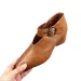 Designer Shoe 2026 Spring Autumn New European And American Fashion With Chunky Heels Deep V Neck Pointed Toe Mom's Plus_vogvips.com