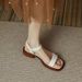 Trendy Popular Women's Flat With One Strap, High-End Korean Style, Versatile, Comfortable, Non-Slip Roman Sandals For_vogvips.com