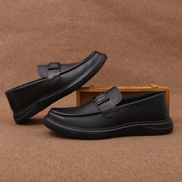 New Releases In December 2026 New Genuine Leather Casual Shoes Breathable Soft Sole Men's Slip-On Loafers_vogvips.com