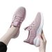 2023 New Model Flyknit Sneakers For Female Students, Korean Style Trendy Running White Shoes, Breathable Mesh Shoes_vogvips.com