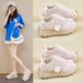 Daddy Shoes Female Student Sports And Leisure Mesh Breathable Height-increasing Shoes_vogvips.com