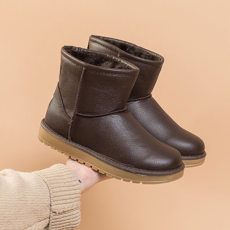 Snow Boots Women's Winter New Classic UG Leather Surface G Waterproof And Cold Resistant With Fleece Ulation_vogvips.com
