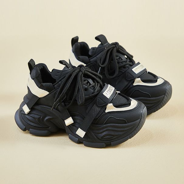 Ins Korean Style New Dad For Women 2025 Spring Student Sports Running Casual Shoes Thick Sole Height Increasing FB9961_vogvips.com