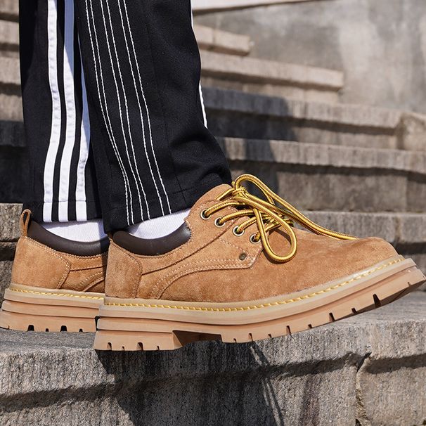Low-top Men's Shoes Retro Big-head Shoes Tooling Shoes Martin Shoes_vogvips.com