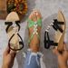 New Arrival Wedge Sandals Bohemiafashion Beaded Fish Mouth Elastic Band Women's Sandals_vogvips.com