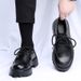 Spring Breathable 2025 New Trend Thick Sole Casual British Business Men's Large Shoes Genuine Leather_vogvips.com