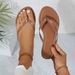 Summer Flip-flops Beach Holiday Leisure Flat Rubber Soles Non-slip Women's Sandals Slippers_vogvips.com