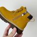 Unisex Kids' Mid-Calf Yellow Martin Boots - Breathable & Slip-Resistant Rubber Sole For Boys & Girls (Sizes 26-37)_vogvips.com