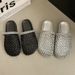 Knitted Toe-up Slippers For Women, New Summer Style In 2026, Thick Sole, Breathable And Cool._vogvips.com