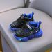 Kids' LED Light Up Sneakers - Glow In Dark Sports Shoes For Boys & Girls, Black Red/Black Blue_vogvips.com