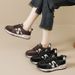 Dexun Shoes Women Sports Casual Shoes 2026 Spring New Korean Version All-match Running Shoes Women British Retro Gump Shoes_vogvips.com