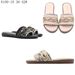MS Women's Rhinestone Flat Sandals - Comfortable PU Leather Slip-On Slides For Beach, Casual & Outdoor Wear (Black, Beige, Pink)_vogvips.com