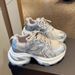 Thick Soled Silver Dad Shoes For Women New Breathable Height Enhancing Net Celebrity Street Blasting Ins Trendy Casual Sports Shoes_vogvips.com