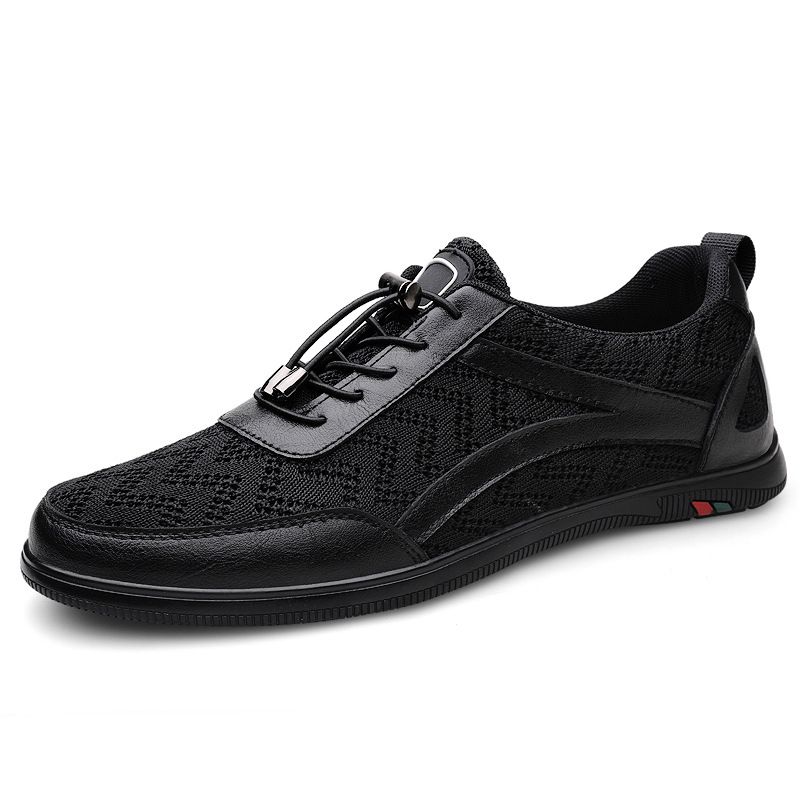 Men's Shoes Mesh Shoes Outdoor Hole Sports Shoes Low Top Flat Bottom Running Walking Casual Shoes_vogvips.com