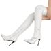 2023 Sexy Stiletto Side Zipper Fashion 40-48 Large Size Pointed Toe Patent Over-the-Knee Boots_vogvips.com
