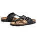 Adjustable Buckle Cork Footbed Thong Flat Slip On Flip Flops Lightweight Summer Casual Slide Sandals For Men Women_vogvips.com