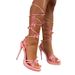Women's Elegant Fish Mouth Stiletto Heel Sandals With PU Lining For Summer Wedding Party Evening Dress High Heels Plus Size Women's Sandals_vogvips.com