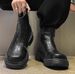 Men's Martin 2025 New Style Cool Black Autumn Winter British High-top Leather Thick-soled Work Boots_vogvips.com