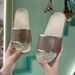 Fashion Slippers For Women, European And American Hot-Selling New Style, Rhinestone Colorful Women's Slippers, Thick Sole, Comfortable, Versatile Beach Sandals For Outdoor Wear_vogvips.com