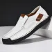Men Shoes Casual Comfortable Men Slip On Leather Loafers Men Flats Hot Sale Moccasins Tooling Man New Handmade Leather_vogvips.com