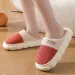 Unisex Fuzzy Lined Slippers Closed Toe Design Durable Construction For Indoor Home Use And Bedroom Activities_vogvips.com