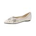 Pointed Single Shoes Female Rhinestone Shallow Mouth One Pedal Temperament Fairy Wind Doudou Shoes Soft Sole_vogvips.com