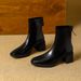 High-heeled Ankle Boots For Women 2025 New Autumn And Winter Women's Shoes With Back Zipper, Chunky Heel Boots, Women's Mid-calf L_vogvips.com