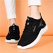 2023 Spring Summer New White Sneakers Women Lightweight Soft Sole Running Student Lace-up Casual Shoes_vogvips.com