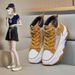 Mesh High-top Dad Shoes Breathable Student Sports Heightening Shoes Casual Shoes_vogvips.com