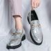 Large British Patent Leather Smooth Pointed Toe Men's Shoes Size 38-46 New Height-Increasing Loafers For Men_vogvips.com