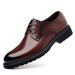 Euro Step Brogue Genuine Breathable British Style Extra Large Business Casual Formal Leather Men's Groom Wedding Shoes_vogvips.com