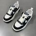 Spring Top Layer Cowhide Panda Color Blocked Dad Men's Breathable Thick Soled Sports And Leisure Shoes Men_vogvips.com