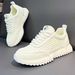 Men's Sneakers 2026 New Summer Men's Breathable Thick-soled Height-increasing White Shoes, Versatile Casual Hollow Shoes_vogvips.com