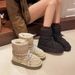 Women's Shoes Northeast Cold Proof Snow Boots Women's Winter Plus Velvet Thick Warm Cotton Boots Women's Shoes New Thick Soled Short Boots_vogvips.com