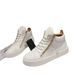 In Stock New Trendy Double Zipper High Top Shoes For Women Flat Round Toe Genuine Leather Lace-Up Metal Sports Casual_vogvips.com